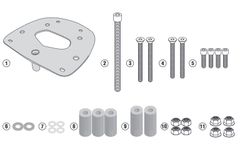 Soporte maleta sym hd 300 (19 > 21) givi sr7057*
