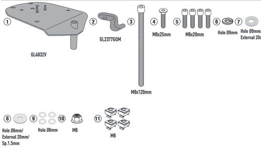 Porta baúl  SYM.JET.X125 2021