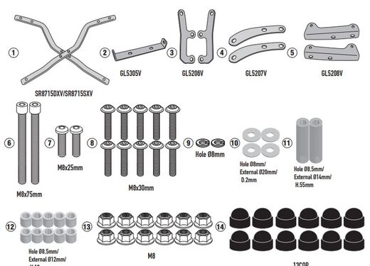 Adaptador baúl B. Leoncino 125 22 >