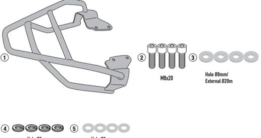 Portaequipajes Honda CB 125F (21 > 23)
