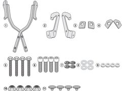 Adaptador-top H. CB125R 18> y CB300R 18>
