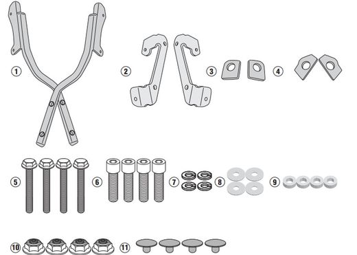 Adaptador-top H. CB125R 18> y CB300R 18>
