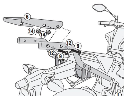 portaequipajes Yamaha MT 125 (20>)