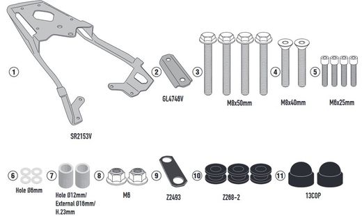 Adaptador parrilla yamaha n-max 125-155 (21)