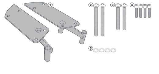 Adaptador maleta yamaha tricity 125-155 (14 > 21)