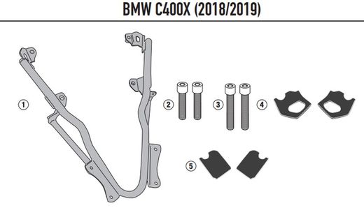 Adaptador-top BMW C 400 X (19 > 23)