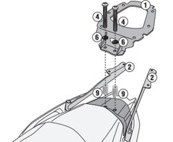 Adaptador-top Kymco Xciting S400i (18 > 23)