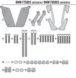 Adaptador-top BMW F 750 GS (18 > 23) y F 850 GS (18 > 23)