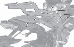 Adaptador parrilla yamaha mt-10 (16 > 21) givi sr2129