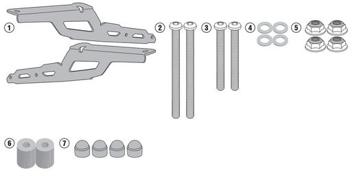 Adaptador parrilla yamaha mt-10 (16 > 21) givi sr2129