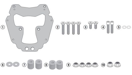 Adaptador b??ul moto guzzi v85 tt (19 > 23)
