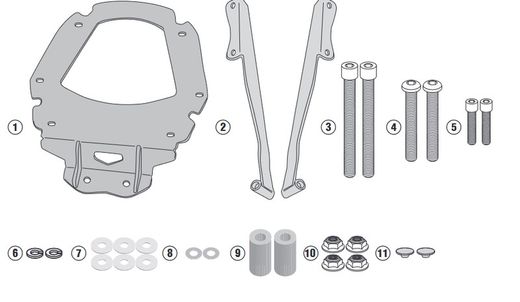 Adaptador maleta kymco.xciting s 400 18>
