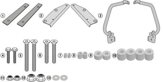 Soporte maleta sz. V-strom 1050 (20 > 21) / v-strom 1050 xt (20 > 21)