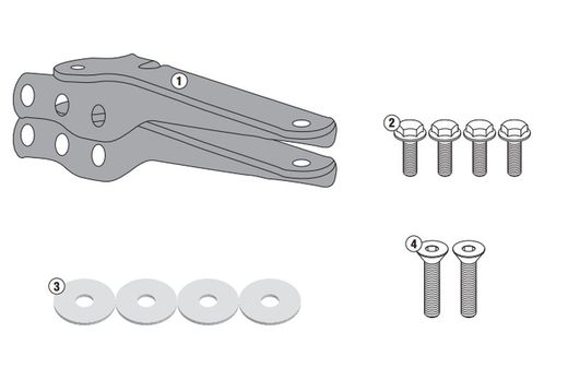 Adaptador-top Kawasaki Versys 650 (15 > 23)