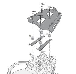 Portaequipajes DL 1000 V-Strom (17>19) y DL 650 17>23