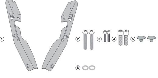 Adaptador portaequipajes H.Forza 125 15>18 /300 18> / ADV 350 22>