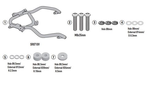 Portaequipajes Aprilia Tuareg 660 (21 > 23)