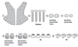 Adaptador parrilla honda forza 750 21> y x-adv 750 21>