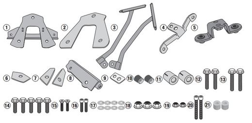 Adaptador-top CRF1000L Africa Twin (18 > 19) y Sports
