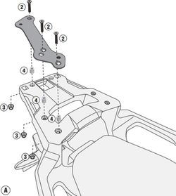 Adaptador parrilla Honda X-ADV 750 (17 > 20)