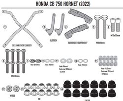 Adaptador parrilla Honda CB 750 Hornet (23>)