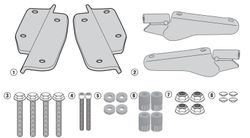 Aaptador baul givi sr1144 crf1000l africa twin 16>117