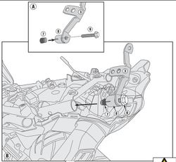 Soporte maleta givi sr1162 para crf1000l africa twin 18>19