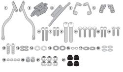 Adaptador parrilla y. Tracer 900 / 900 gt (18 > 20)