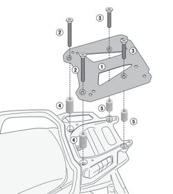 Adaptador baul CFMOTO 450 MT (24>) MONOKEY« o MONOLOCK«