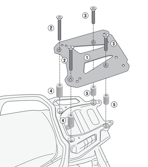 Adaptador baul CFMOTO 450 MT (24>) MONOKEY« o MONOLOCK«