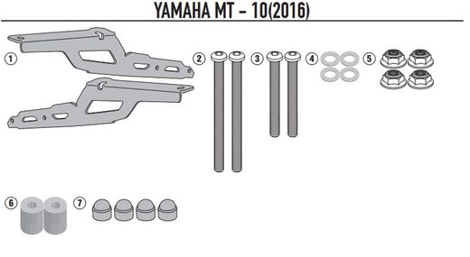 Adpatador-top Yamaha MT-10 (16 > 21)