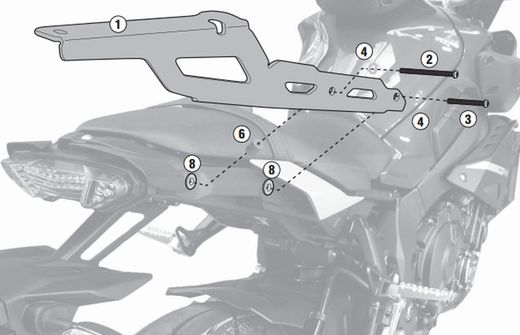 Adpatador-top Yamaha MT-10 (16 > 21)