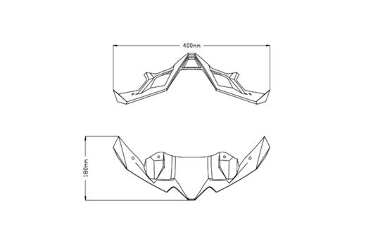 Kawasaki Z900/ Z900 SE 20> alerón frontal Naked