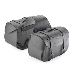 Alforjas cafè racer, 28 l.en cuero de búfalo Kappa MLW01