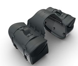 Alforjas cafè racer, 28 l.en cuero de búfalo Kappa MLW01