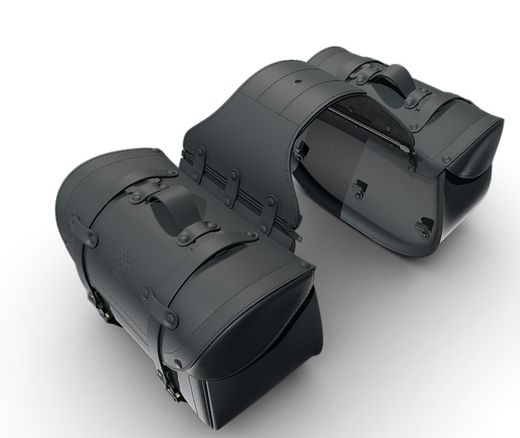 Alforjas cafè racer, 28 l.en cuero de búfalo Kappa MLW01