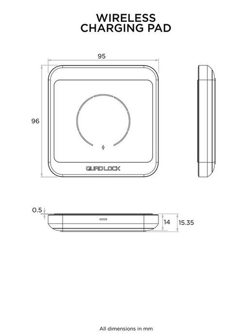 Almohadilla de carga inalámbrica Quad Lock