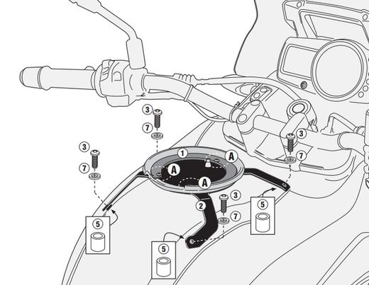 Anclatge tanklock givi bf19 (bmw)