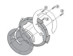 Anclaje tanklock givi bf23 (yamaha)