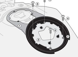 Anclatge tanklock givi bf38 (honda cb 1000 r 18 > 20)