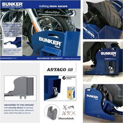 Antirrobo Bunker Park moto Izquierda