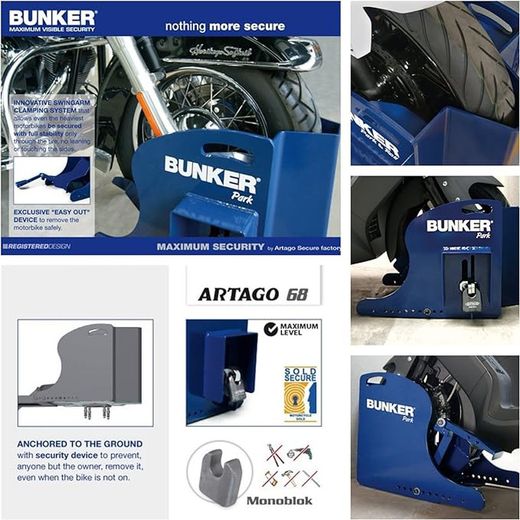 Antirrobo Bunker Park moto Izquierda