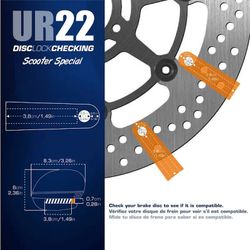 Antirrobo de disco Urban UR22 con alarma 120dba