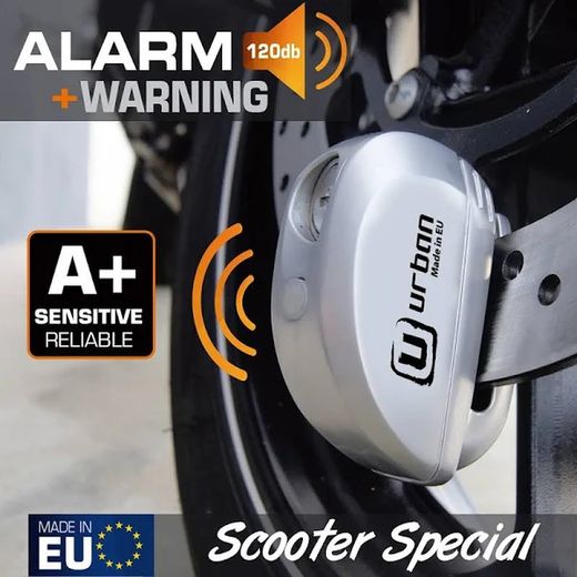 Antirrobo de disco Urban UR22 con alarma 120dba
