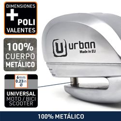 Antirrobo de disco Urban UR22 con alarma 120dba