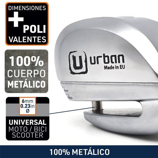 Antirrobo de disco Urban UR22 con alarma 120dba