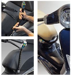 Fijación antirrobo para manillar clm chic para honda