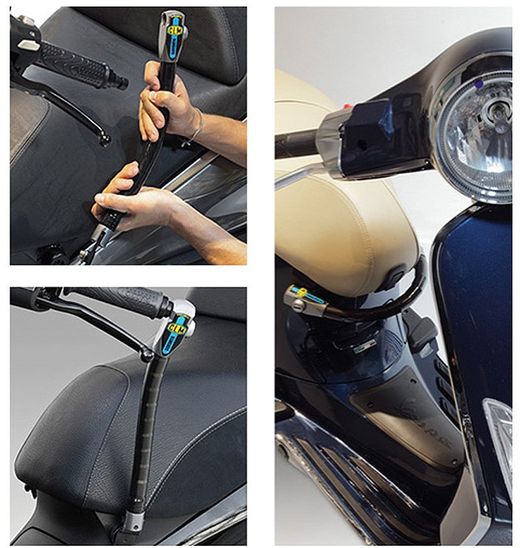 Fijación antirrobo para manillar clm chic para honda