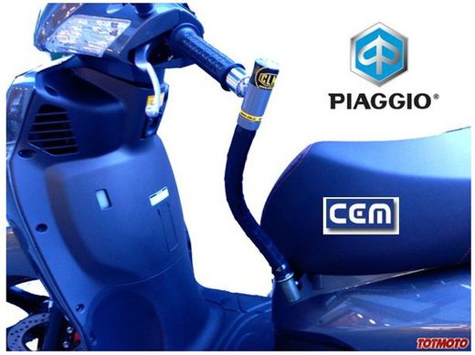 Antirobatori de manillar clm elegant per  piaggio liberty 125 2016>