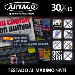 Antirrobo Disco con Alarma MAXISCOOTER Ø 10 mm 120 dB Alta Gama